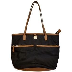 Michel Kors Kempton Bag Nylon Black Tan